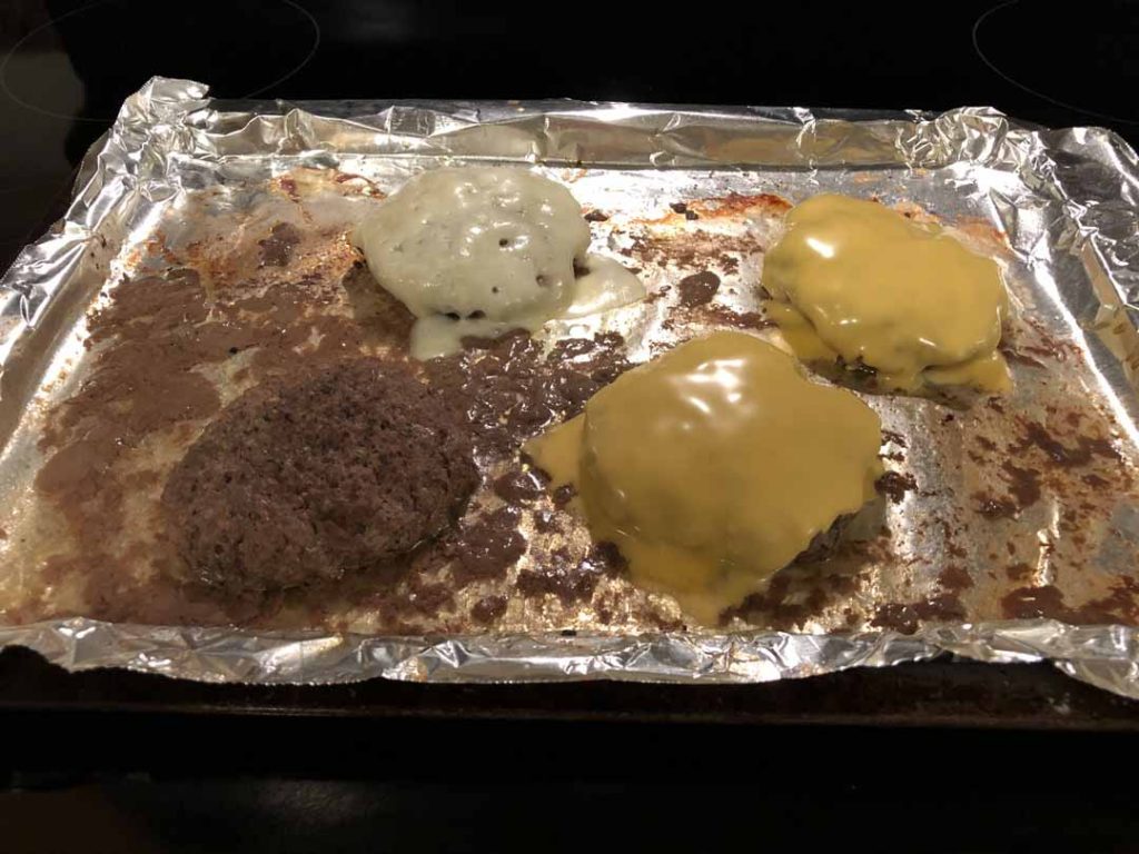 burgers cooked in oven