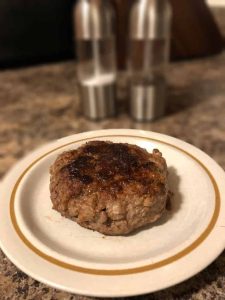 grain-fed cooked hamburger