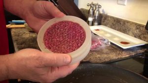 burger in mold