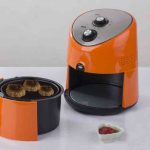 air fryer with burgers